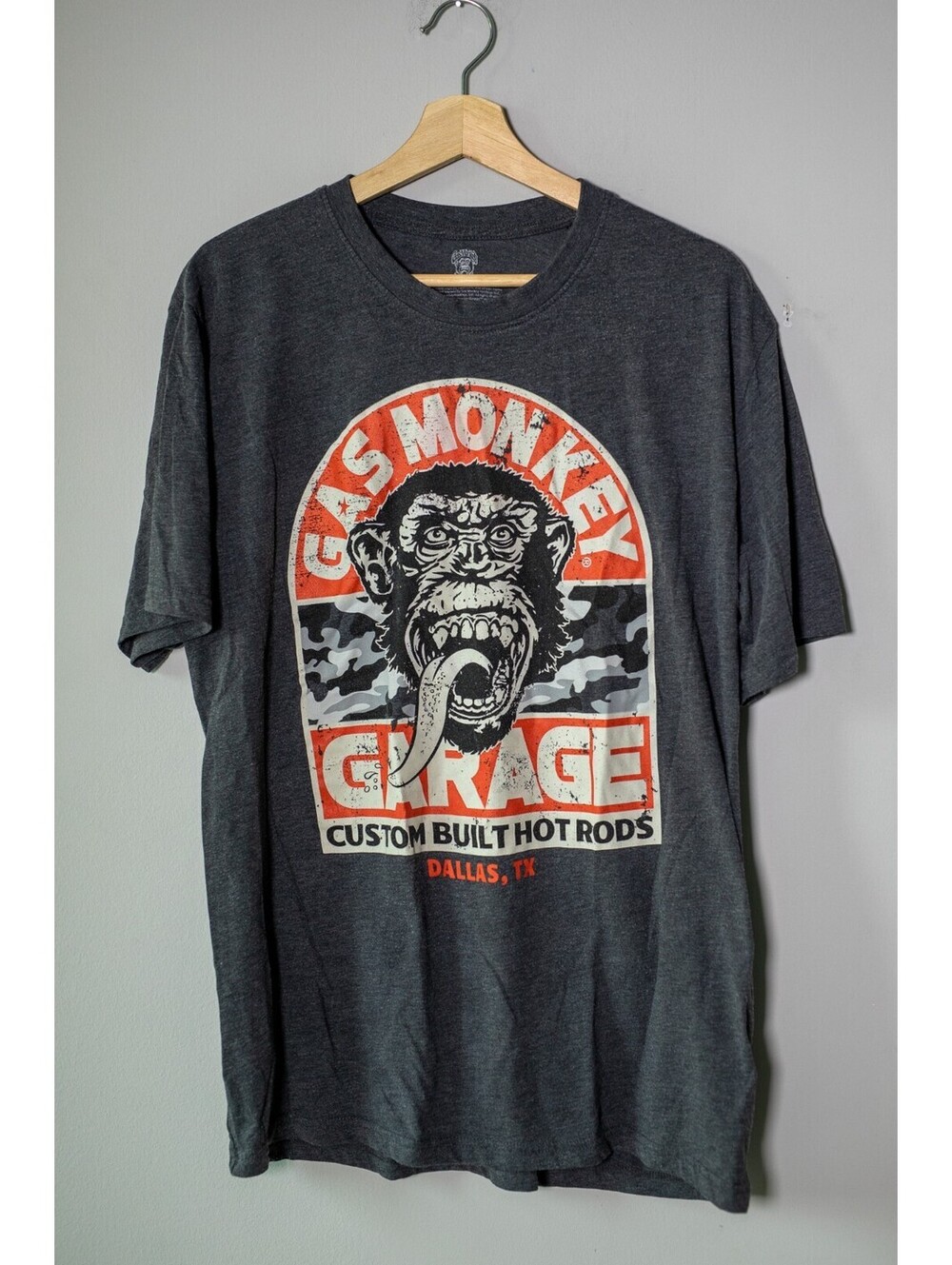 Gas Monkey Garage - Custom Built Hot Rods - Dallas, TX - T-Shirt - Men's Large